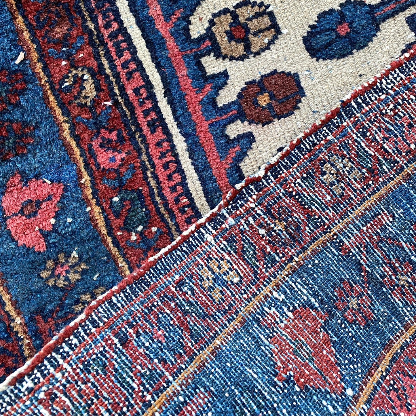 Vintage Hand-knotted Wool Rug (3’8” x 6’8”)