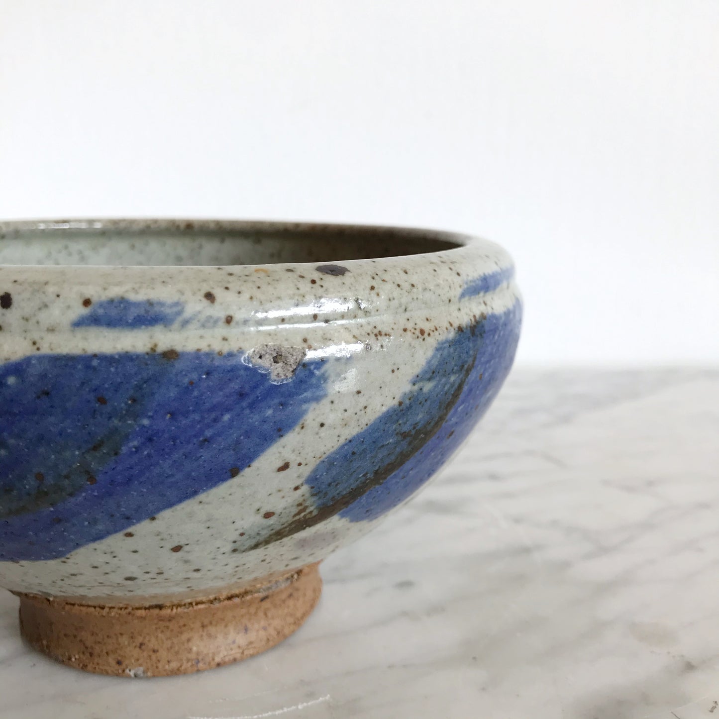 Vintage Painterly Pottery Bowl, Robert Jewett