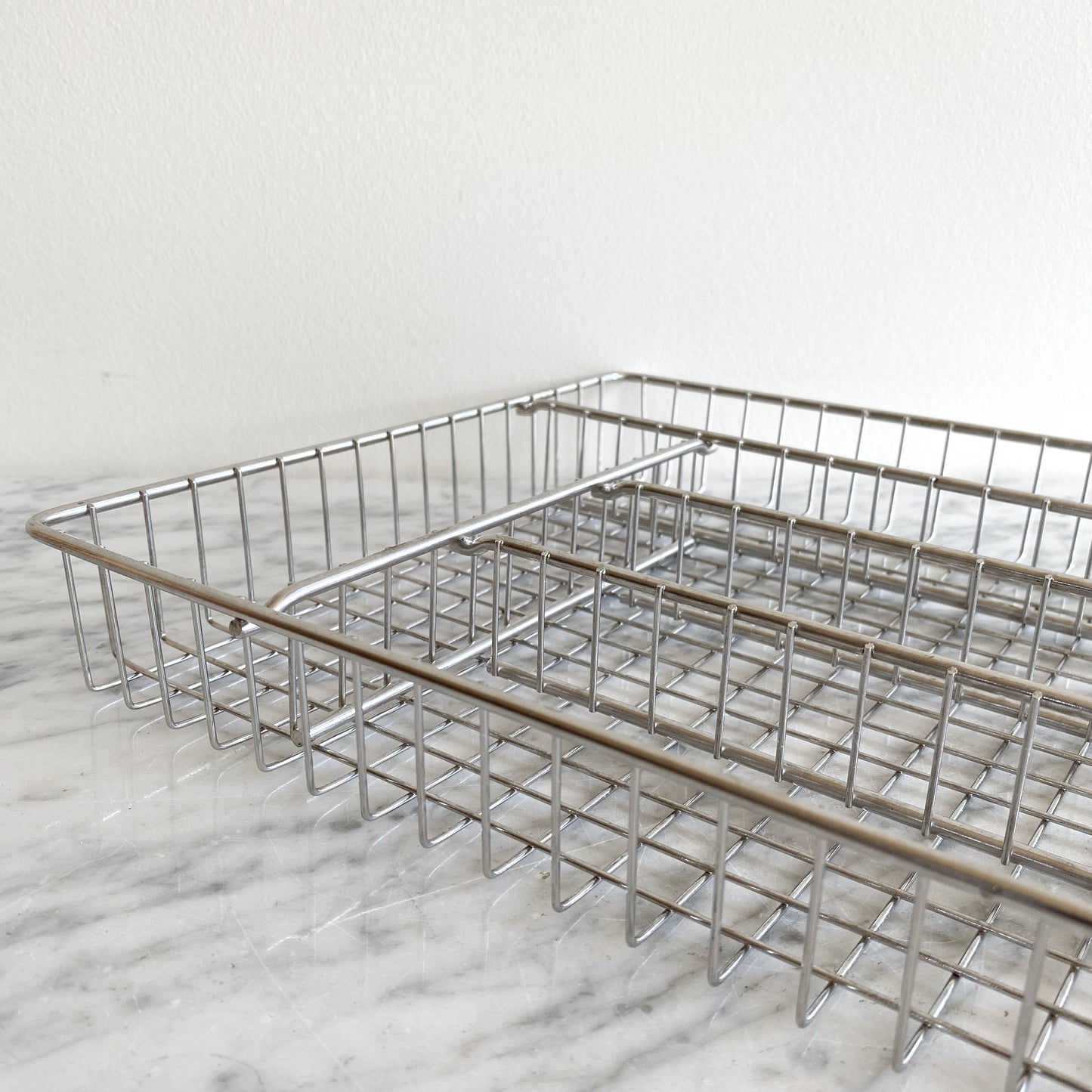 Found Chrome Wire Grid Organizer