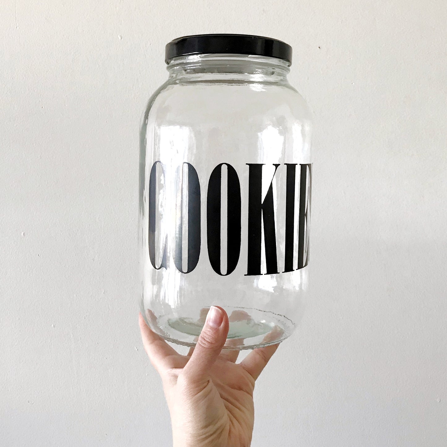 Vintage Glass “Cookies” Jar