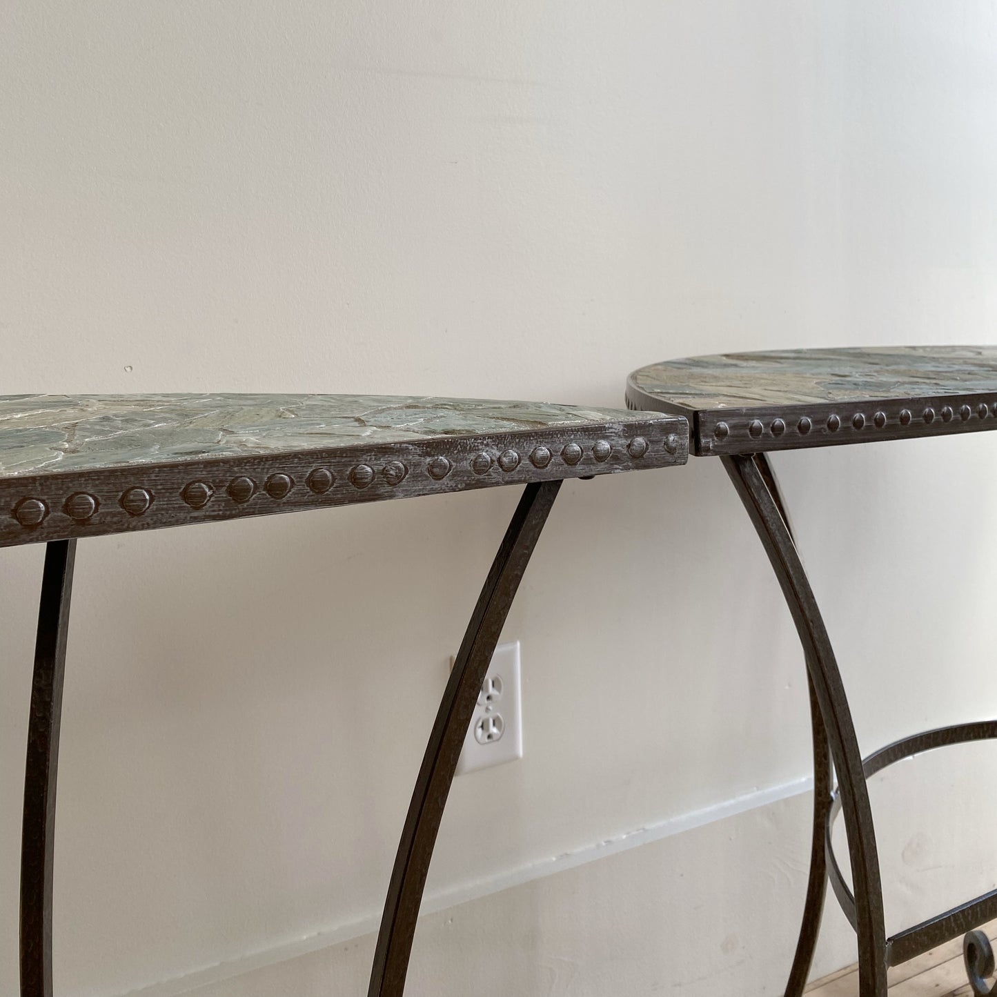 Found Iron + Stone Console Table, Choose