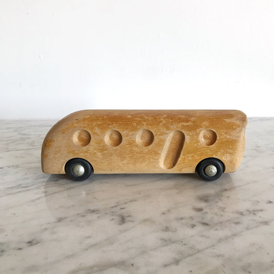 Vintage Sculptural Wood Bus, Antonio Vitali PLAYFORMS