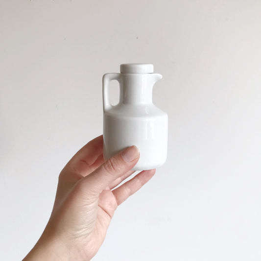 Small White Ceramic Pitcher
