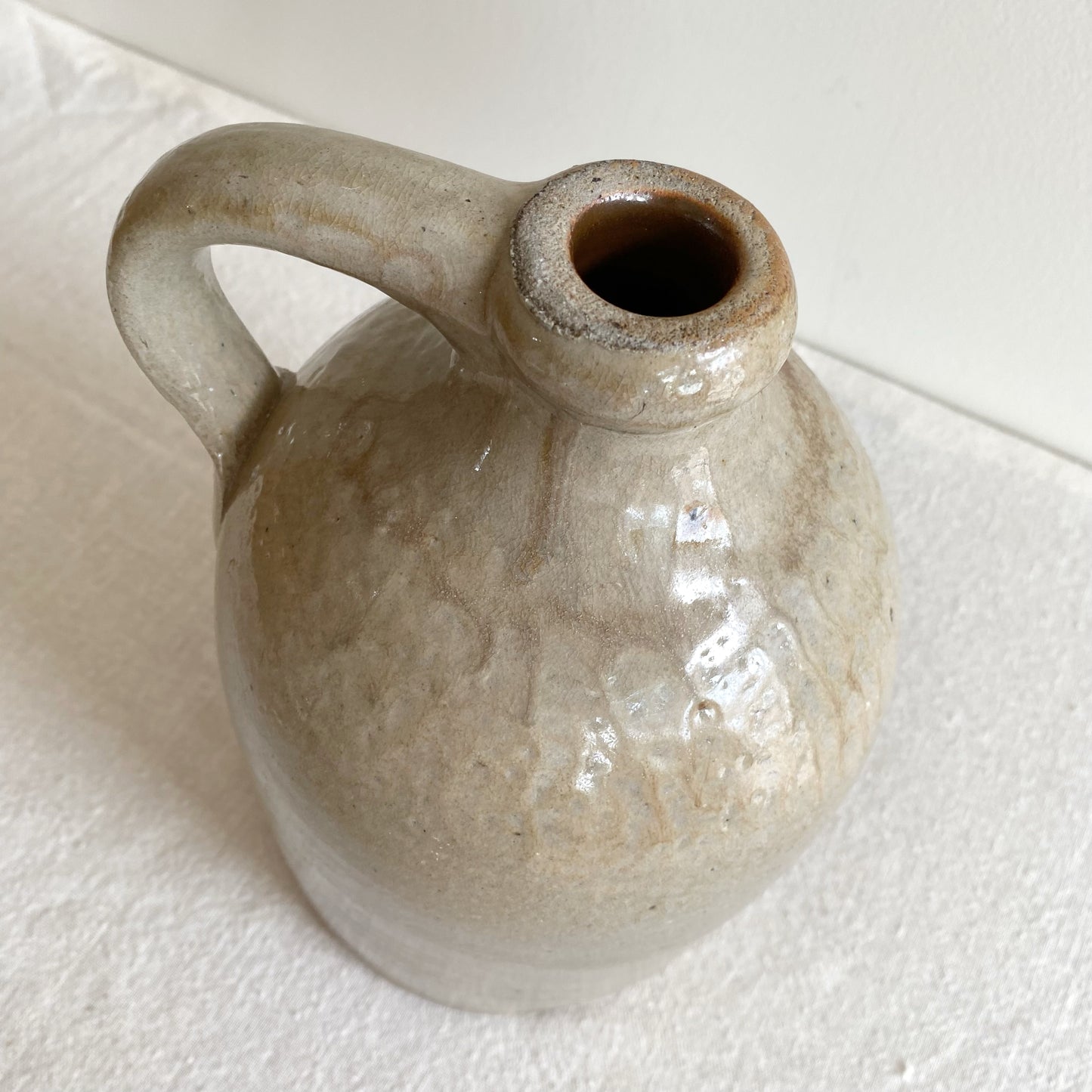 Vintage Stoneware Jug, 9.25”