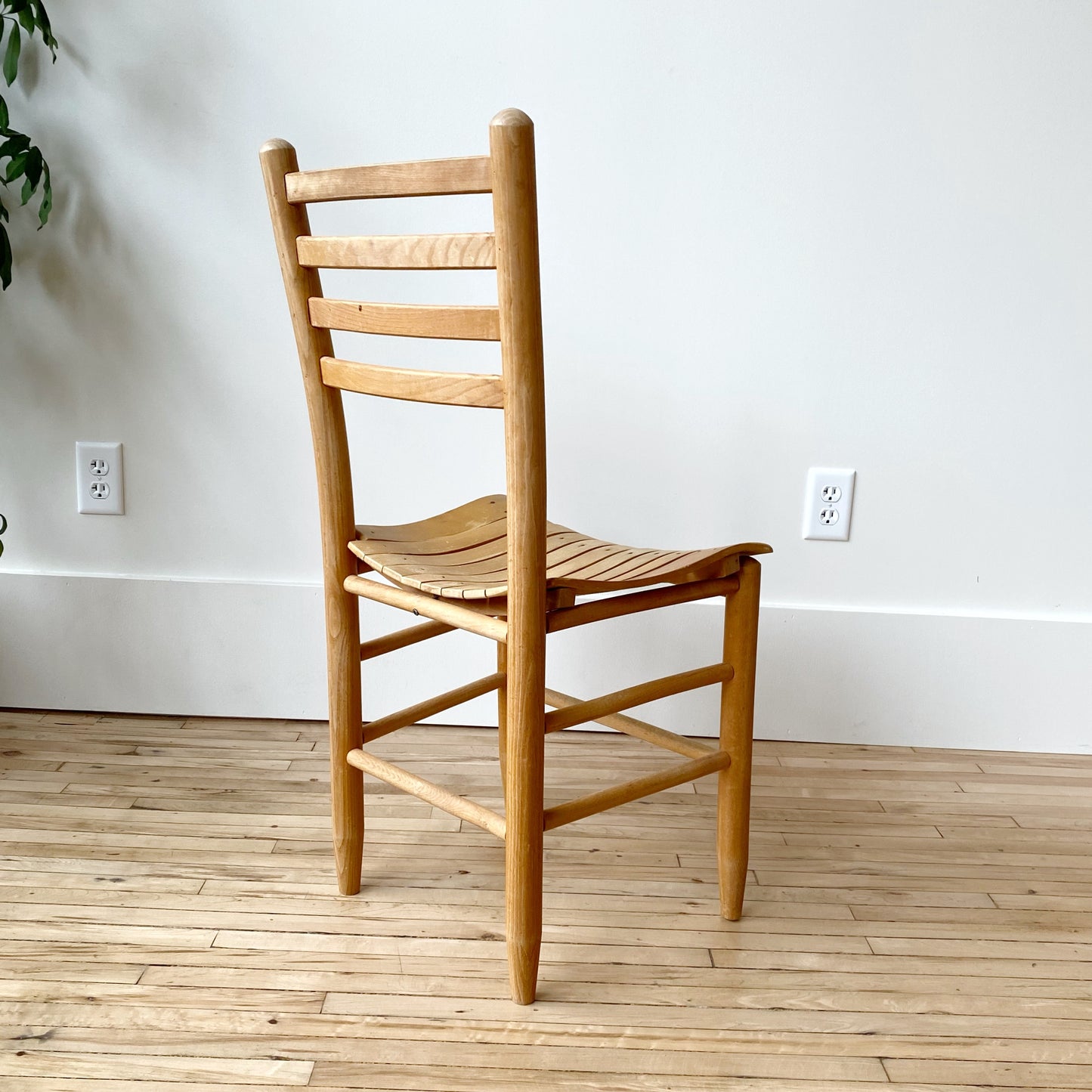 Vintage Wooden Slat Chair