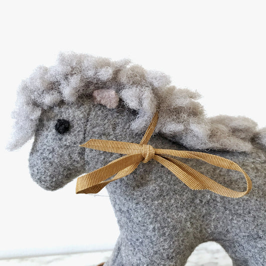 Vintage Handmade Horse Pull Toy