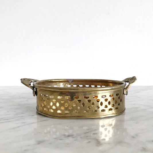 Small Vintage Brass Organizer