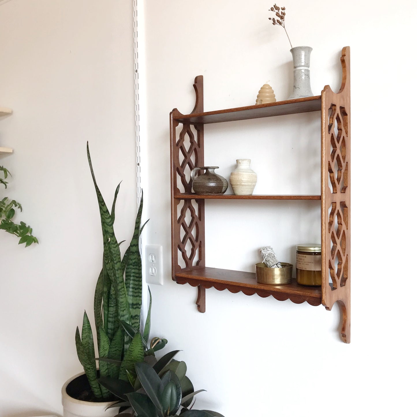 Decorative Wall Shelf w Cutouts