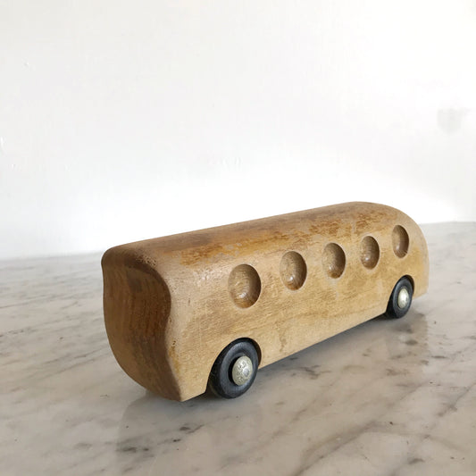 Vintage Sculptural Wood Bus, Antonio Vitali PLAYFORMS