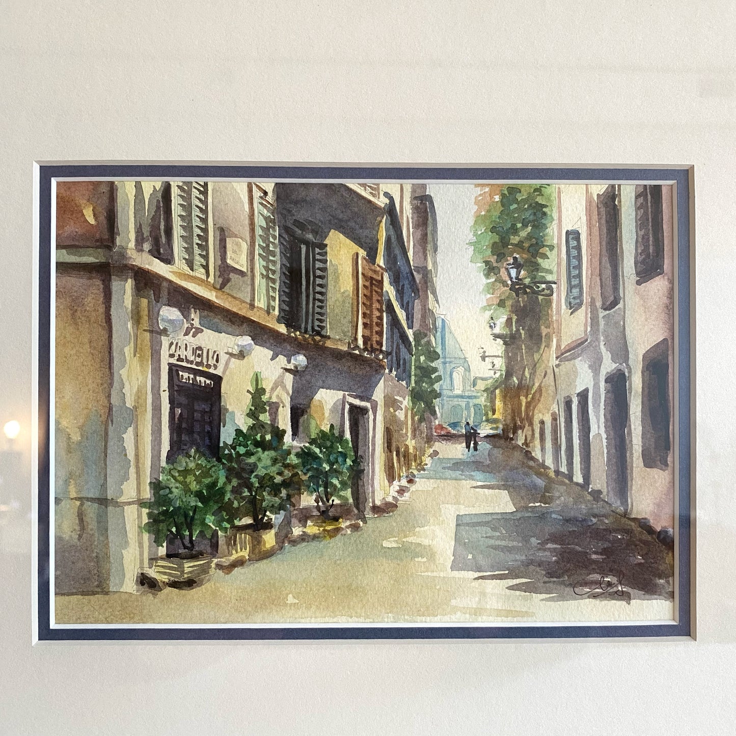 Framed Original Watercolor Painting