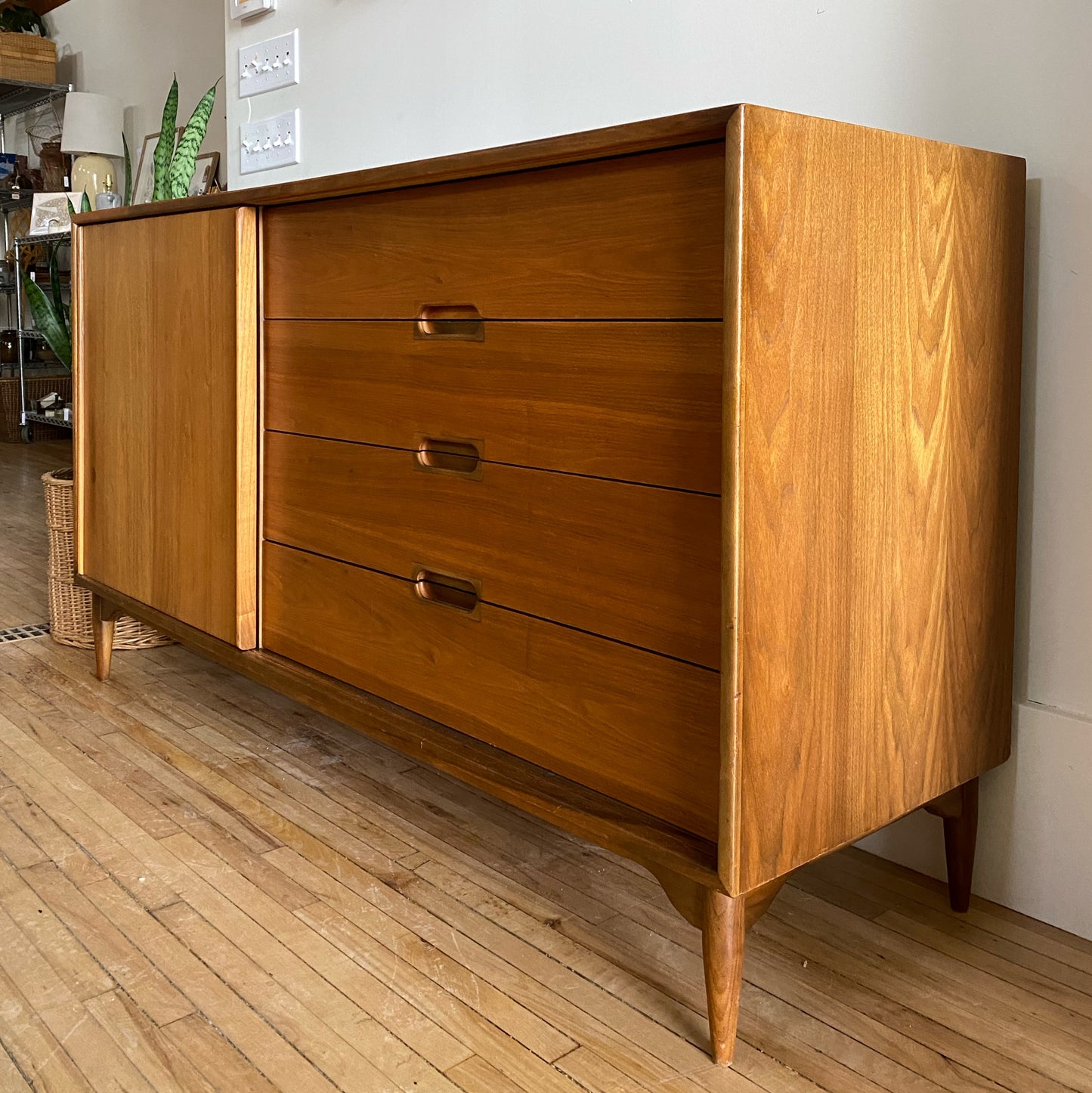 Vintage 1950's Credenza, John Keal for Brown Saltman