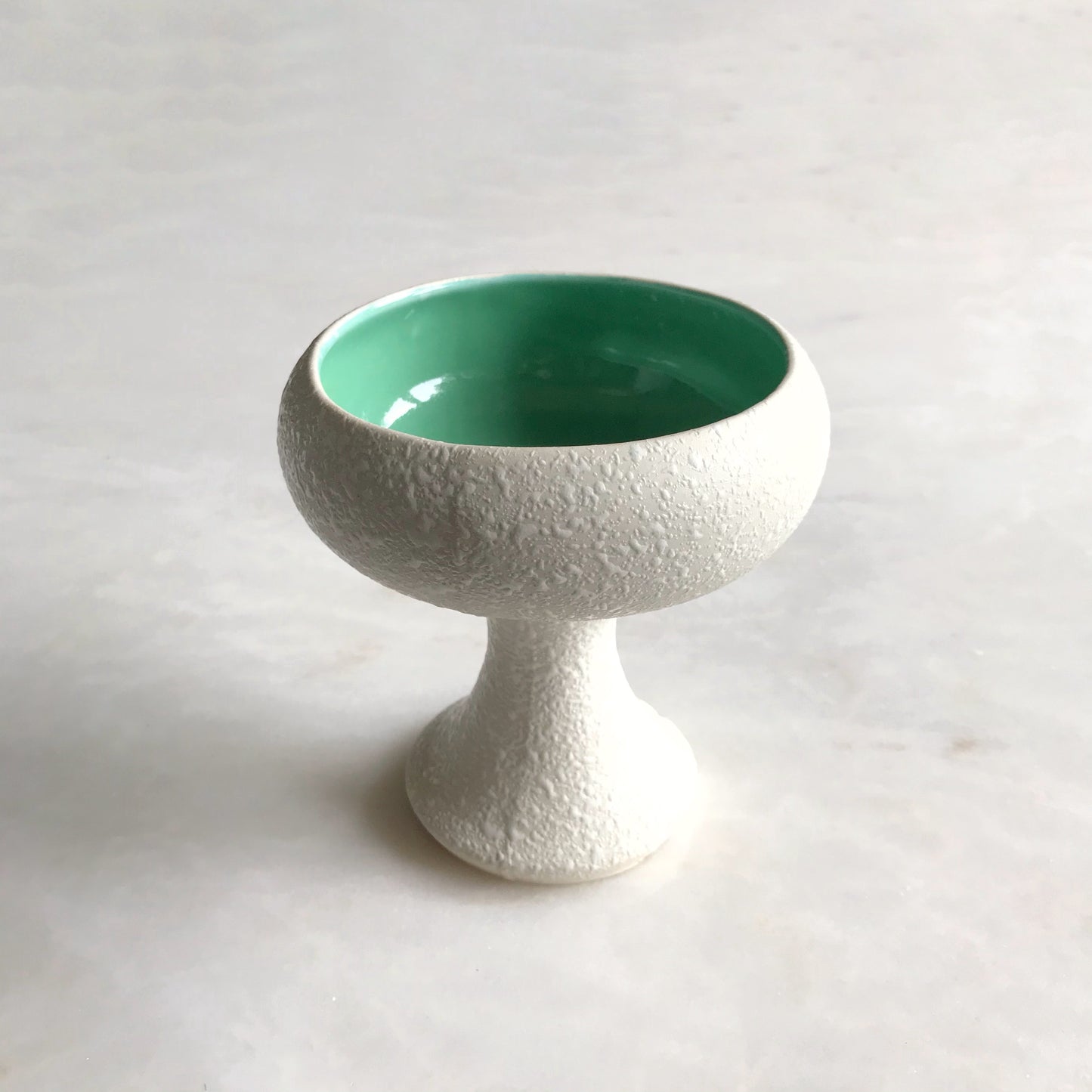 Vintage Ceramic Pedestal Vase, Mint
