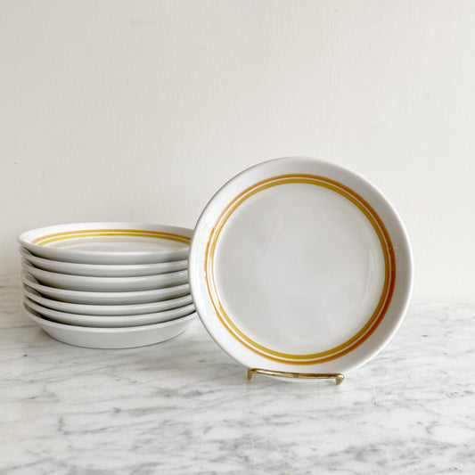 Set of 8 Small Vintage Plates / Saucers
