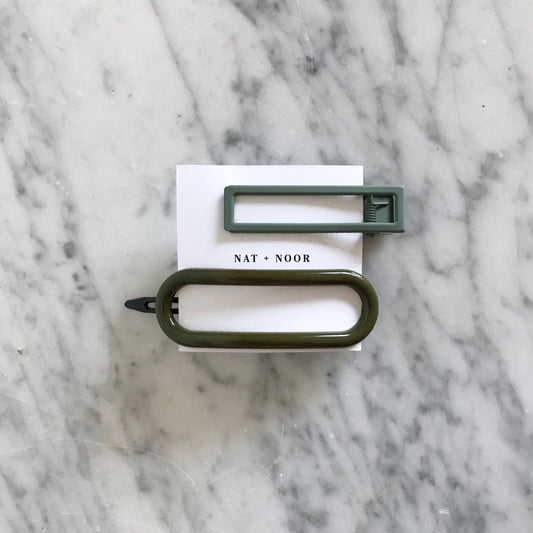 FLORENCE Hair Clip Set, Forest