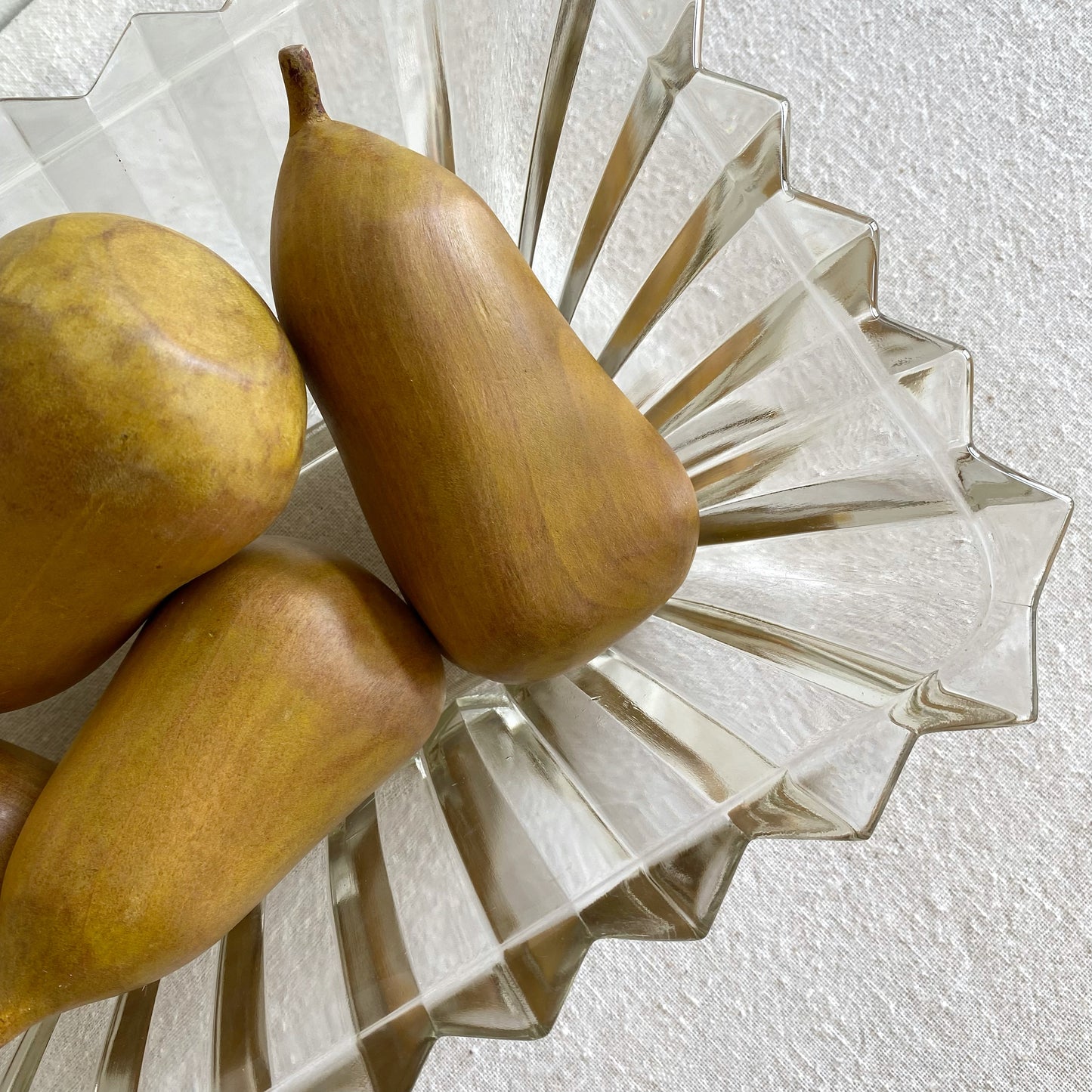 Vintage “Pleated” Glass Serving Bowl