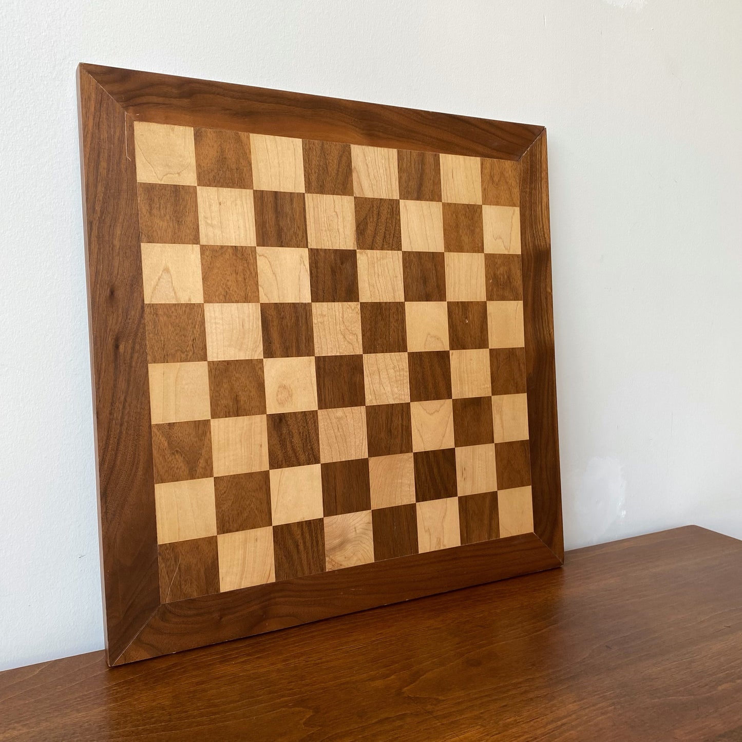 Vintage Wooden Chess Board (19.5” x 19.5”)