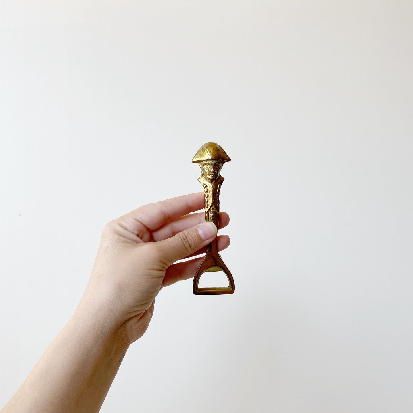 Vintage Solid Brass Soldier Bottle Opener