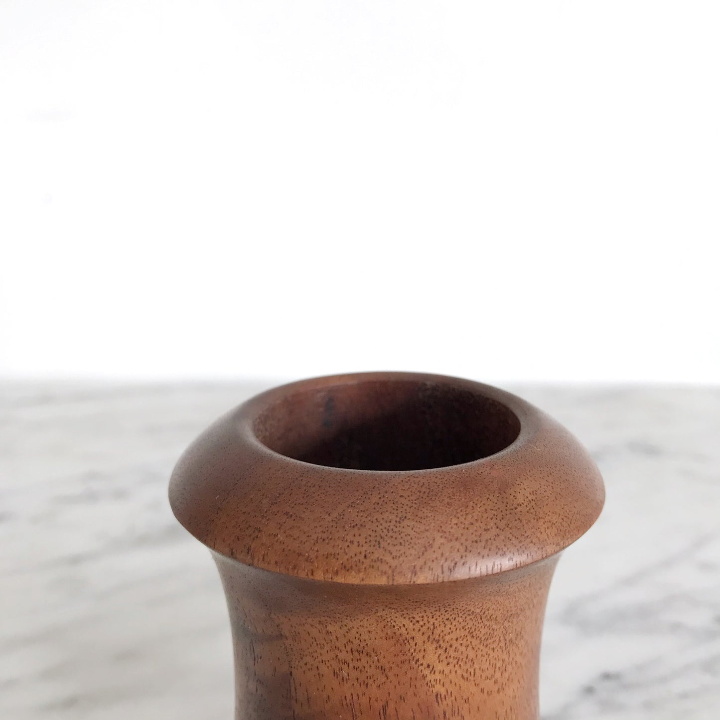 Vintage Turned Wood Holder / Vase