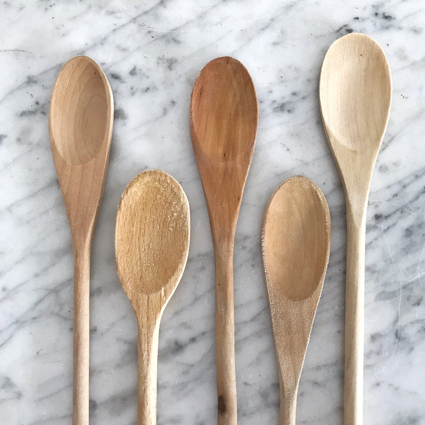 Collection of Wood Mixing Spoons