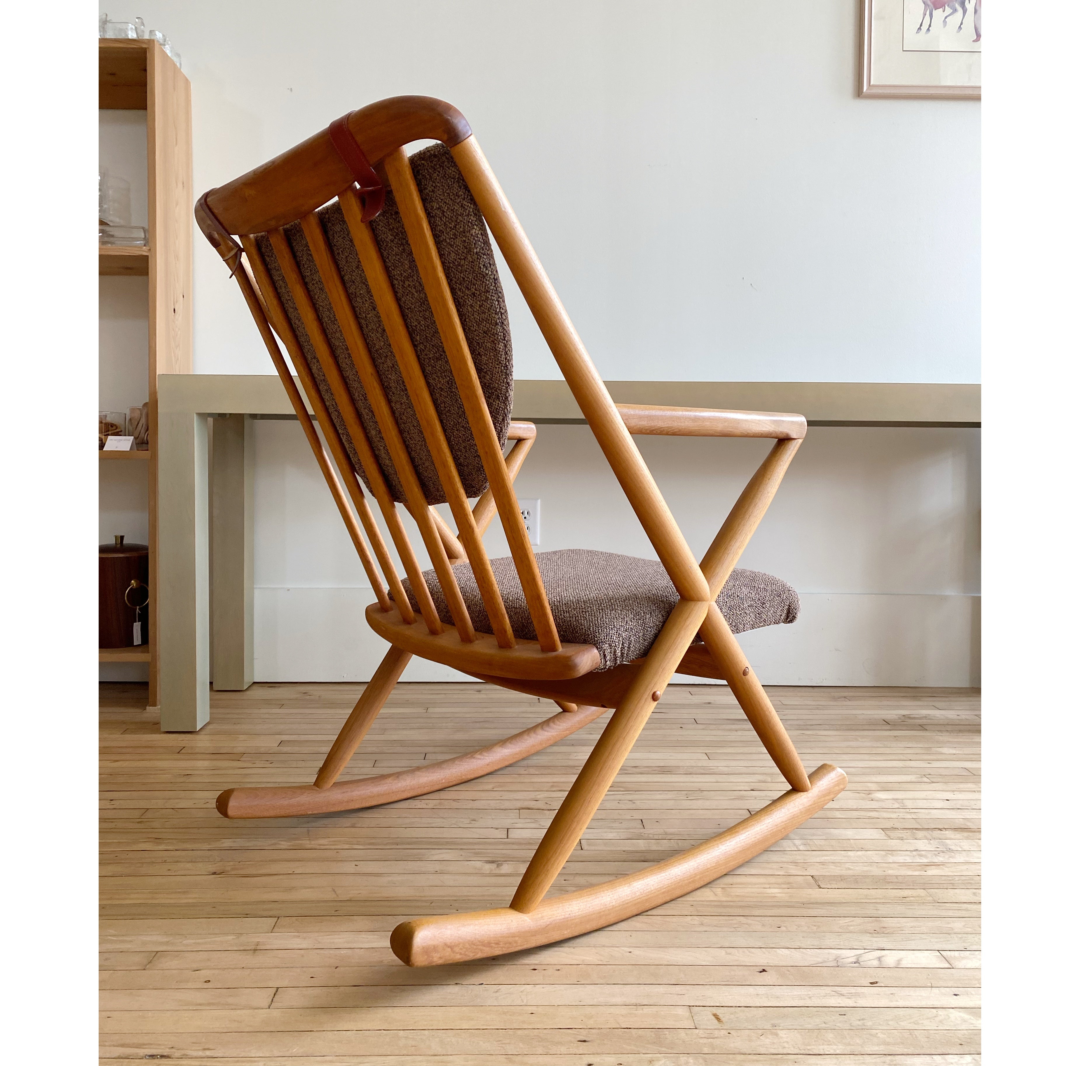 Scandinavian wooden rocking chair sale