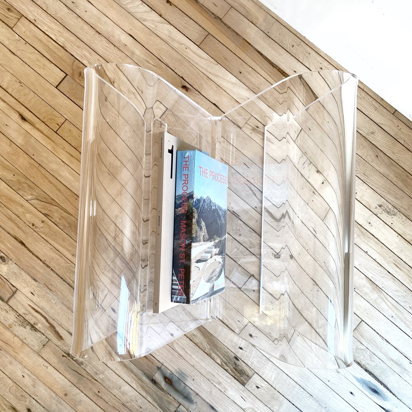 Vintage Lucite Magazine Holder