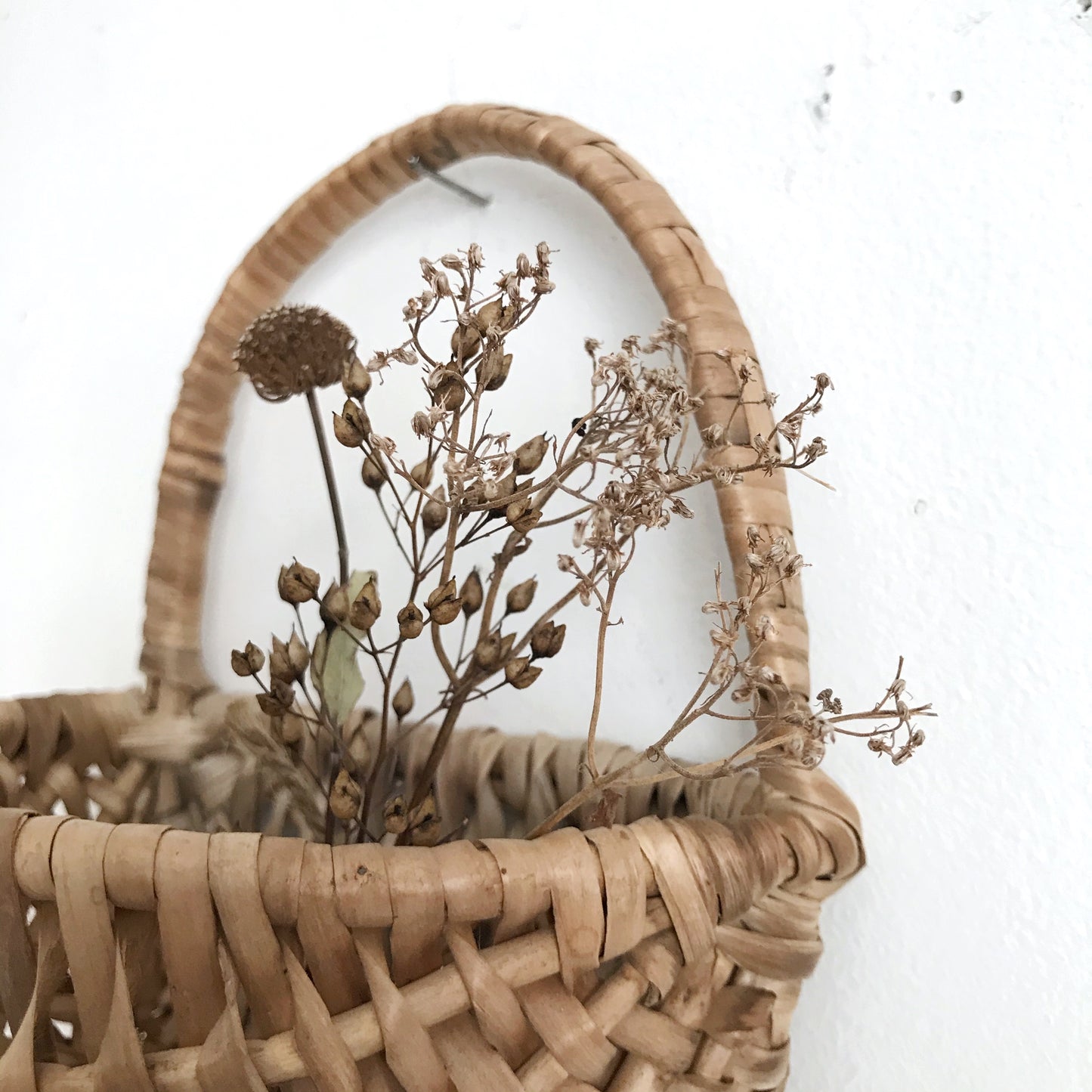 Small Woven Half Moon Basket