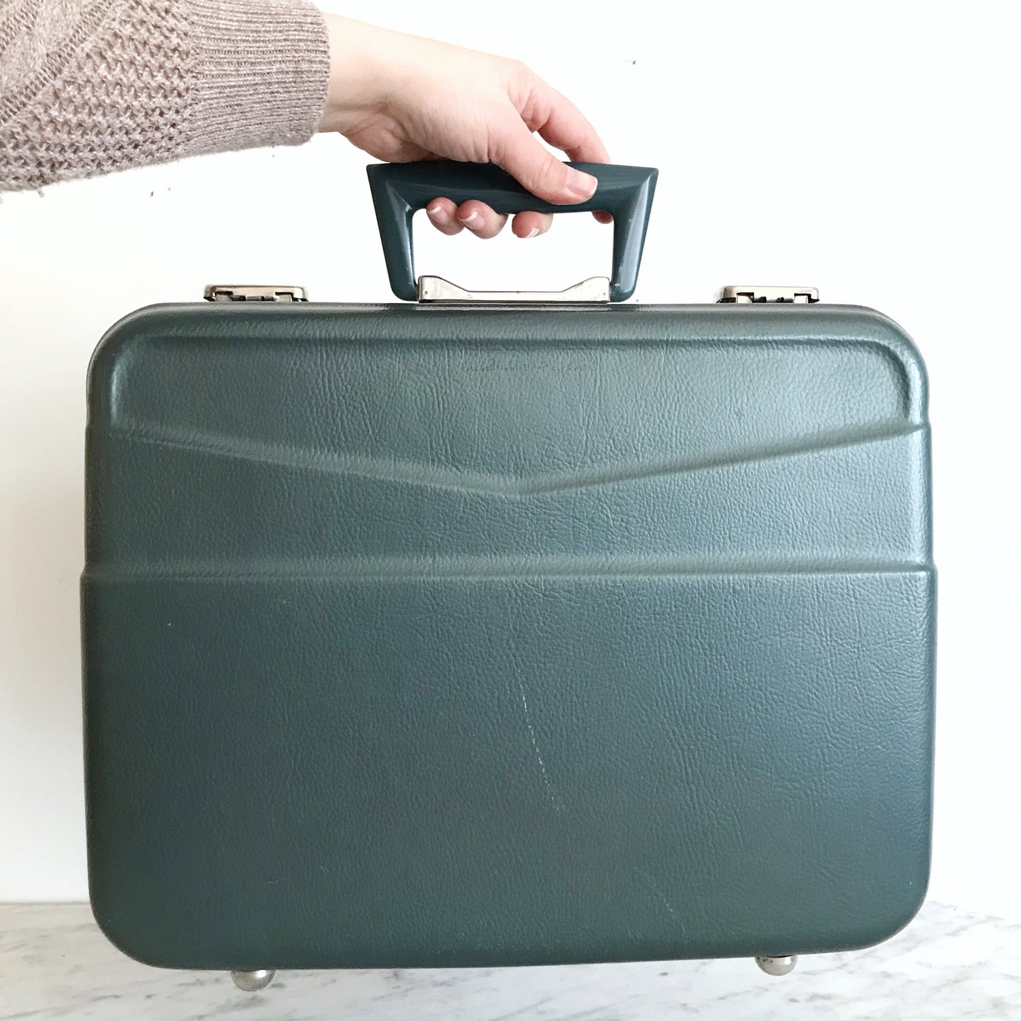 Small Vintage Magna-Lite Suitcase, Green