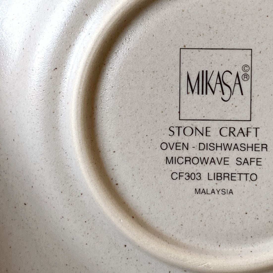 Vintage Mikasa Stone Craft Saucer