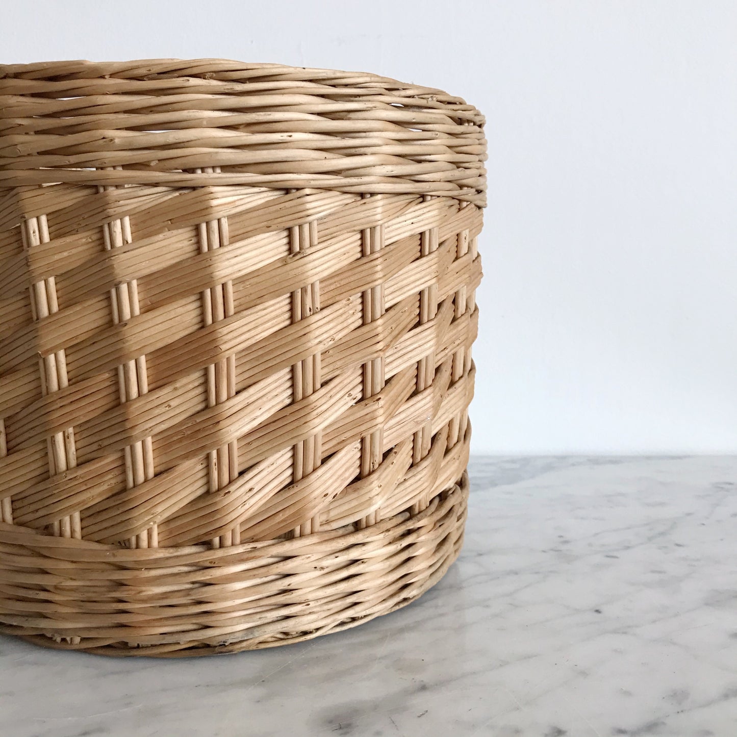 Vintage Wicker Plant Basket