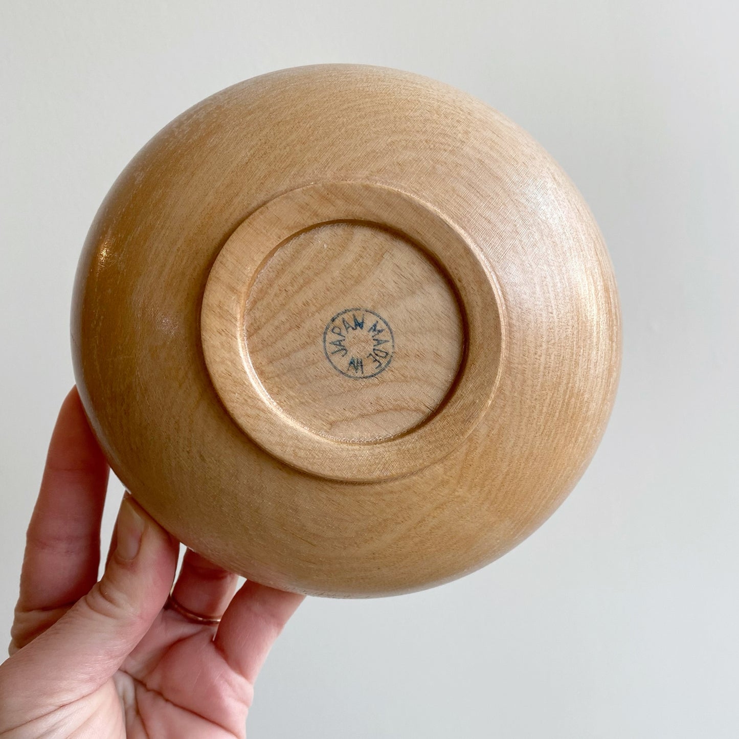 Simple Single Wood Bowl, Japan