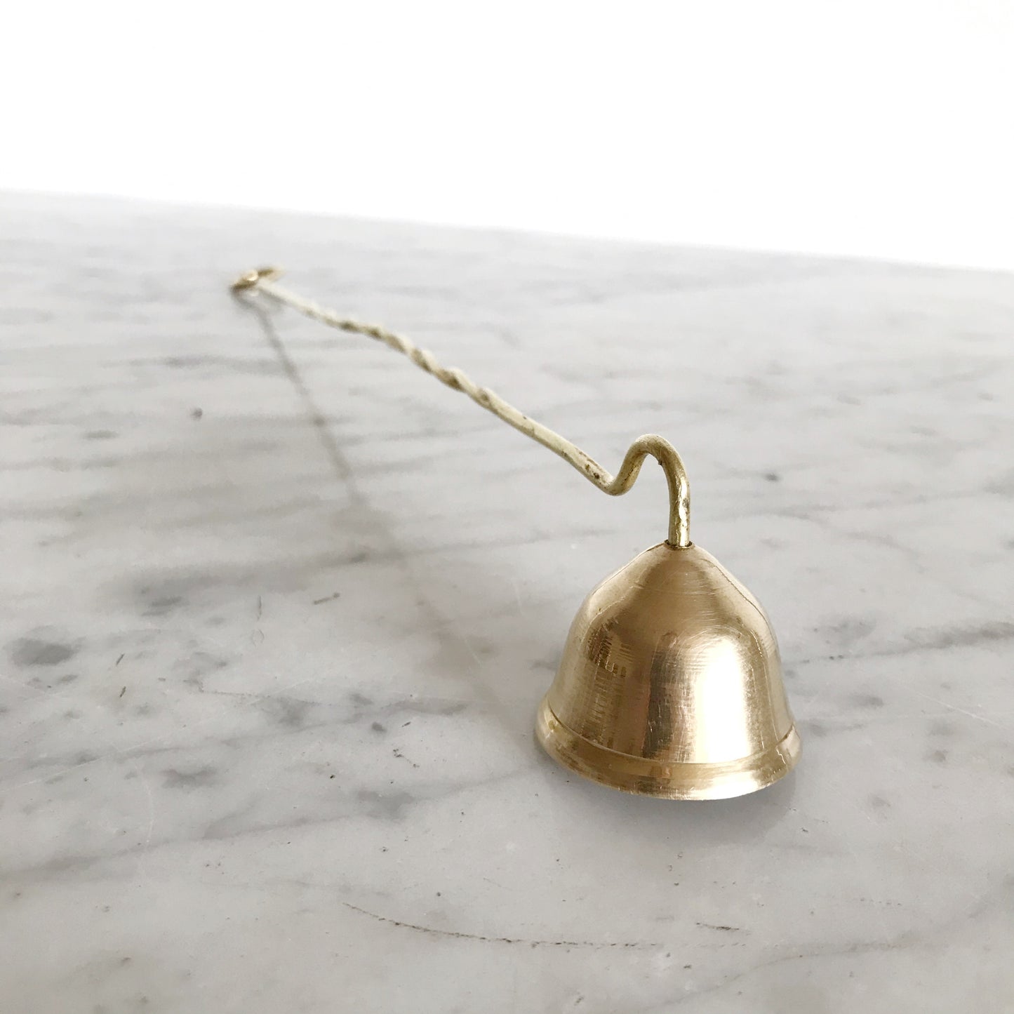 Vintage Brass Candle Snuffer, Twisted