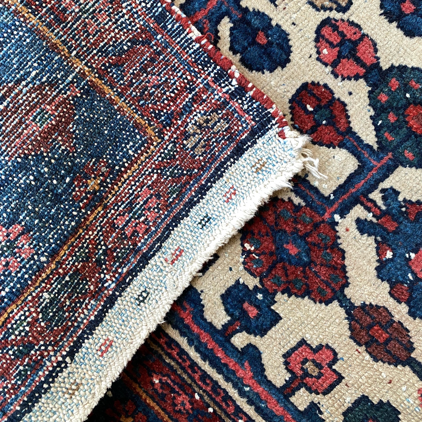 Vintage Hand-knotted Wool Rug (3’8” x 6’8”)