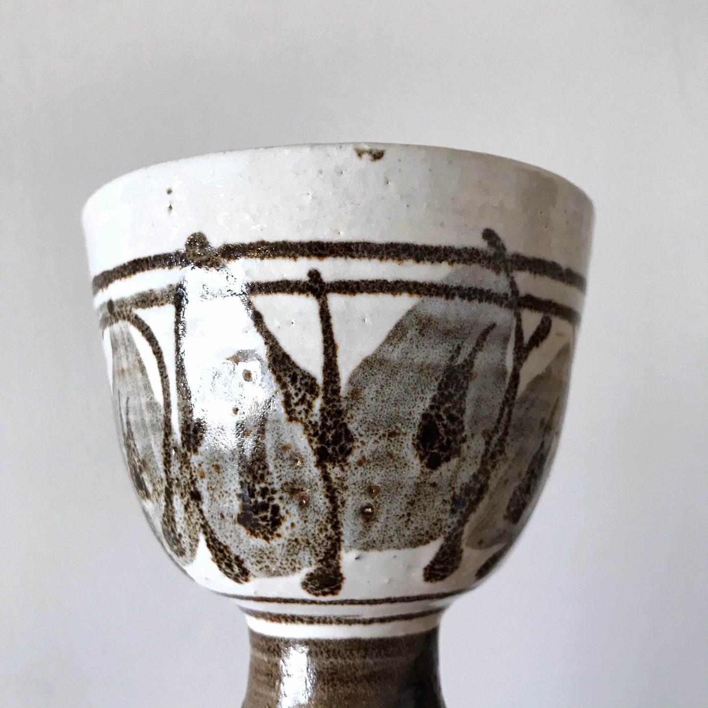 Vintage Pottery Goblet
