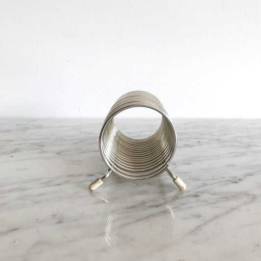 Small Vintage Metal Spiral Organizer