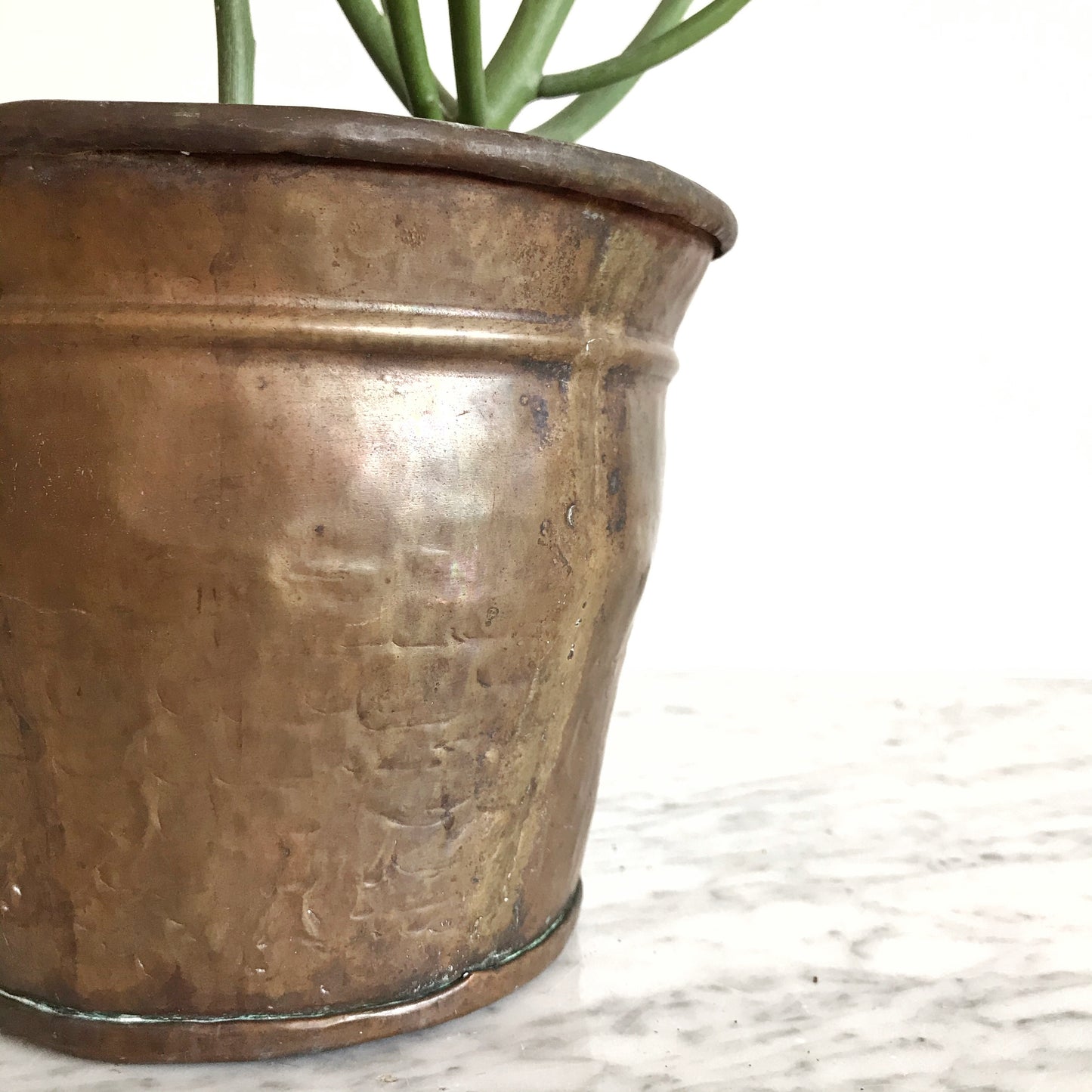 Vintage Copper Planter, 6”