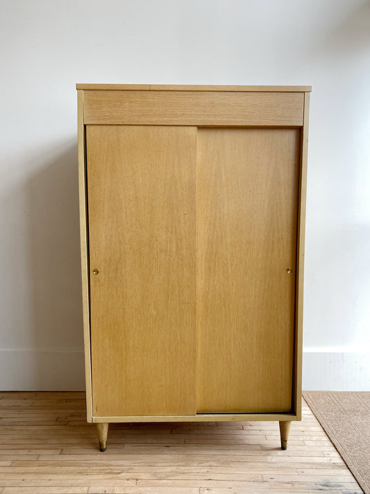 Vintage Mid-Century Wardrobe Armoire