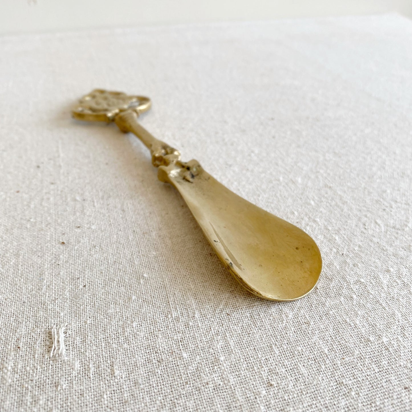 Vintage Solid Brass Shoehorn