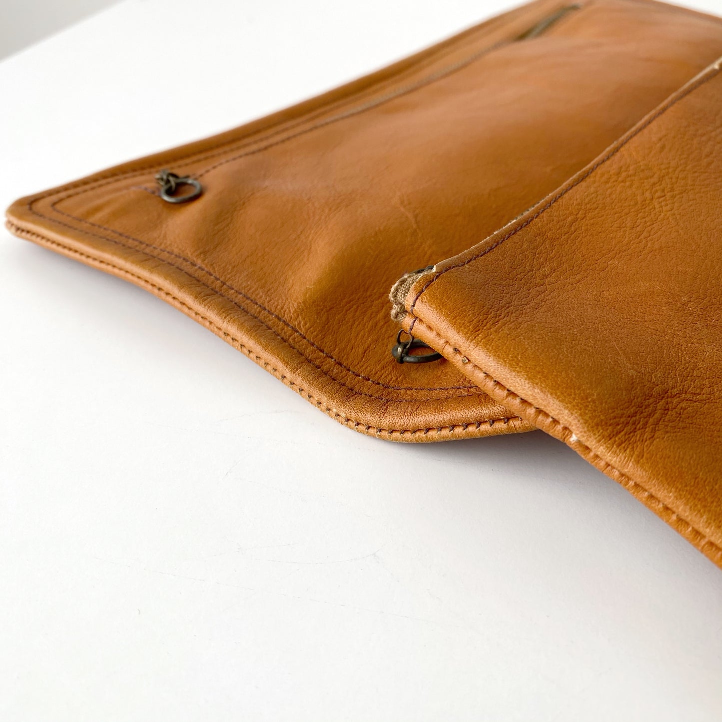 Vintage 1970’s Leather Folding Clutch Purse
