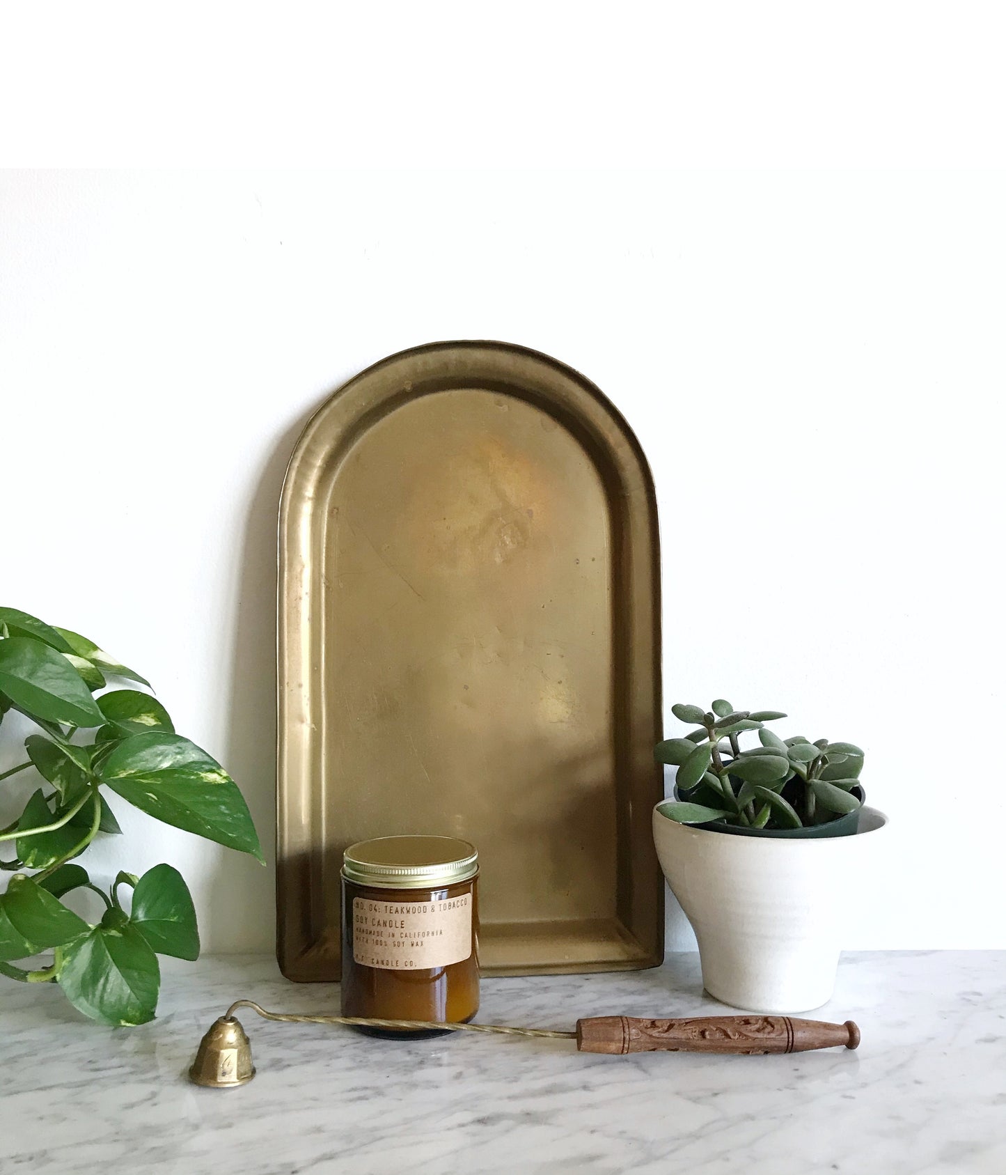 Vintage Brass Arch Tray