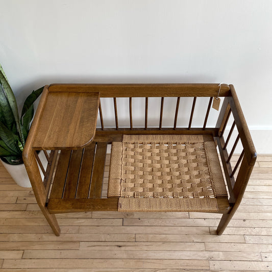 1950's Vintage “Telephone Bench”