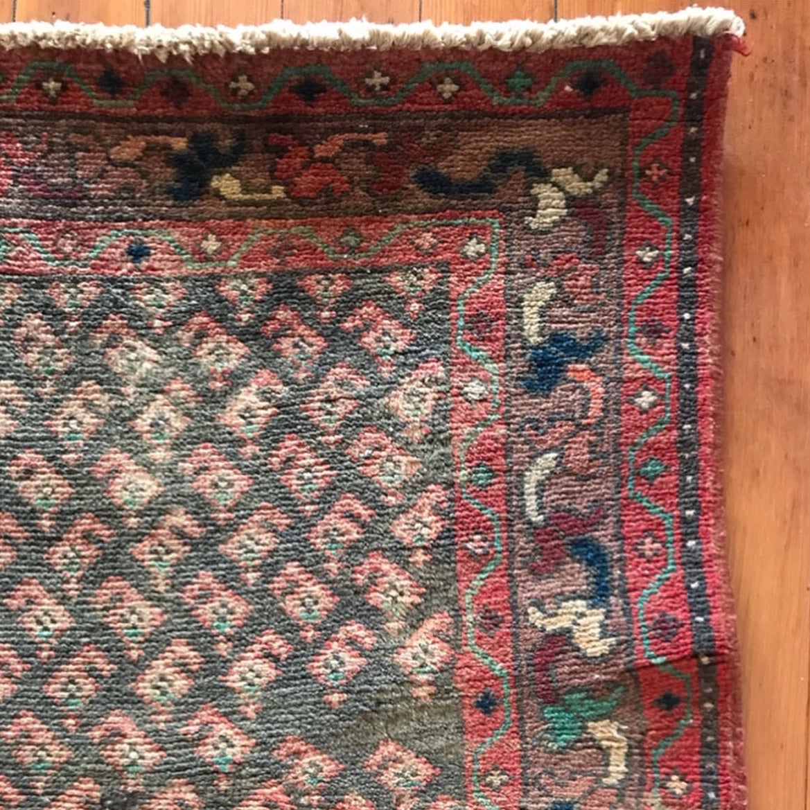 "EMMA" Vintage Hand-knotted Rug (3.4 x 4.9)