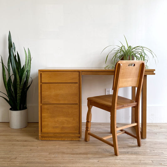 Vintage Mid Century "Modernmates" Desk, Leslie Diamond for Conant Ball