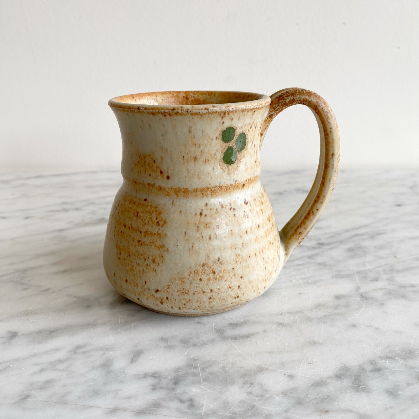 Vintage Neutral Colored Pottery Mug