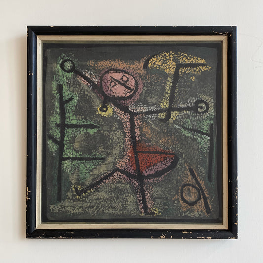 Vintage “Dancing Girl” Framed Art Print by Paul Klee
