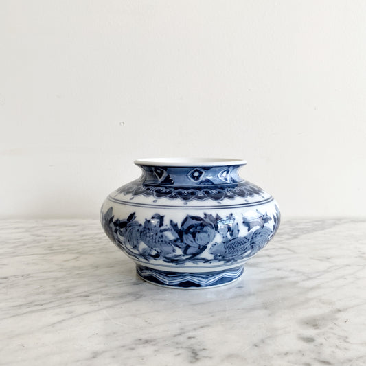 Vintage Hand-painted Porcelain Vessel
