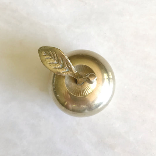 Vintage Brass Apple Bell