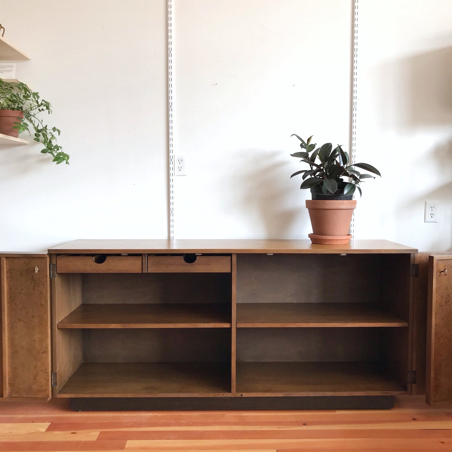 Vintage Credenza with Burled Wood