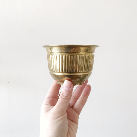 Tiny Brass Planter, India