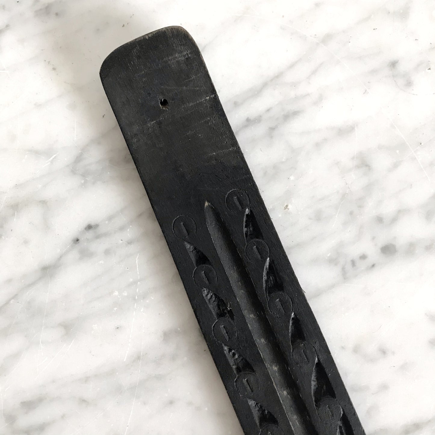 Carved Wood Incense Holder, Ebony