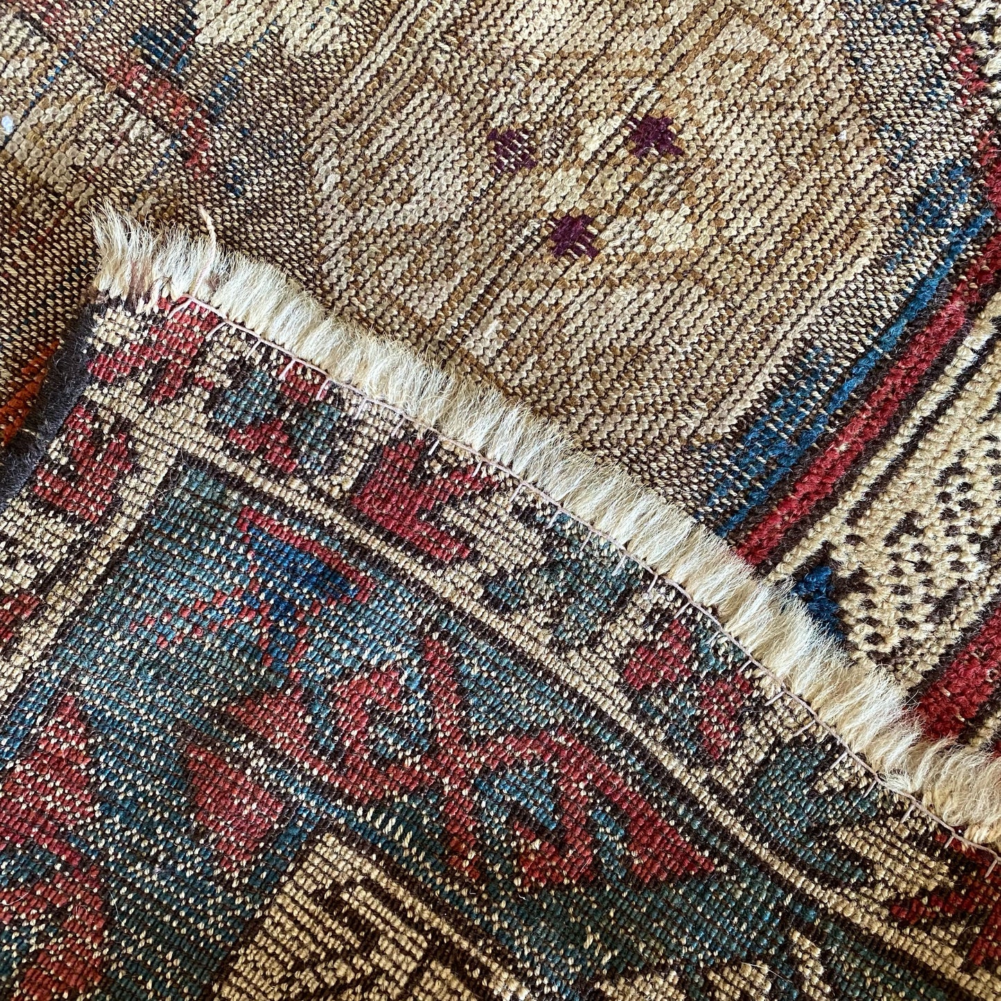 Antique Hand-knotted Persian Rug (7' 6" x 3' 7.75")